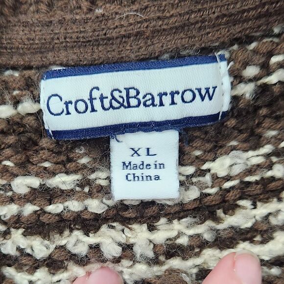 Croft & Barrow Cardigan Sweater Size XL GUC - Picture 7 of 13